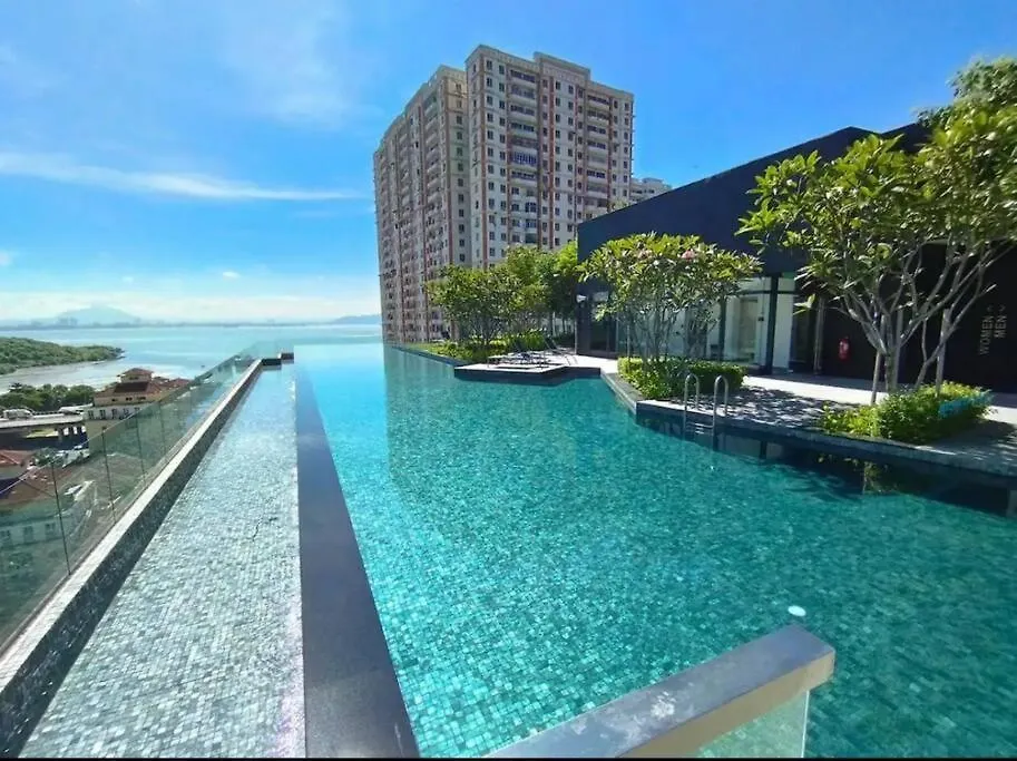 Perfect Ktv Set & Netflix 3 Queen Bed Seaview Jelutong Malaysia