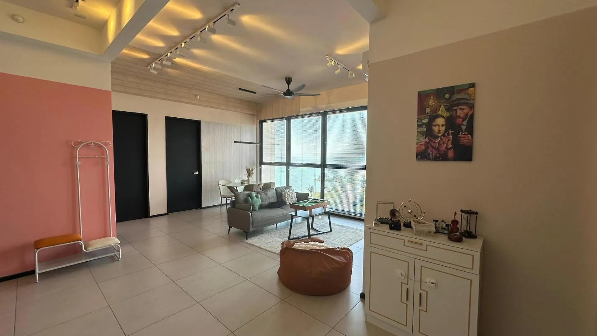Perfect Ktv Set & Netflix 3 Queen Bed Seaview Jelutong Apartment