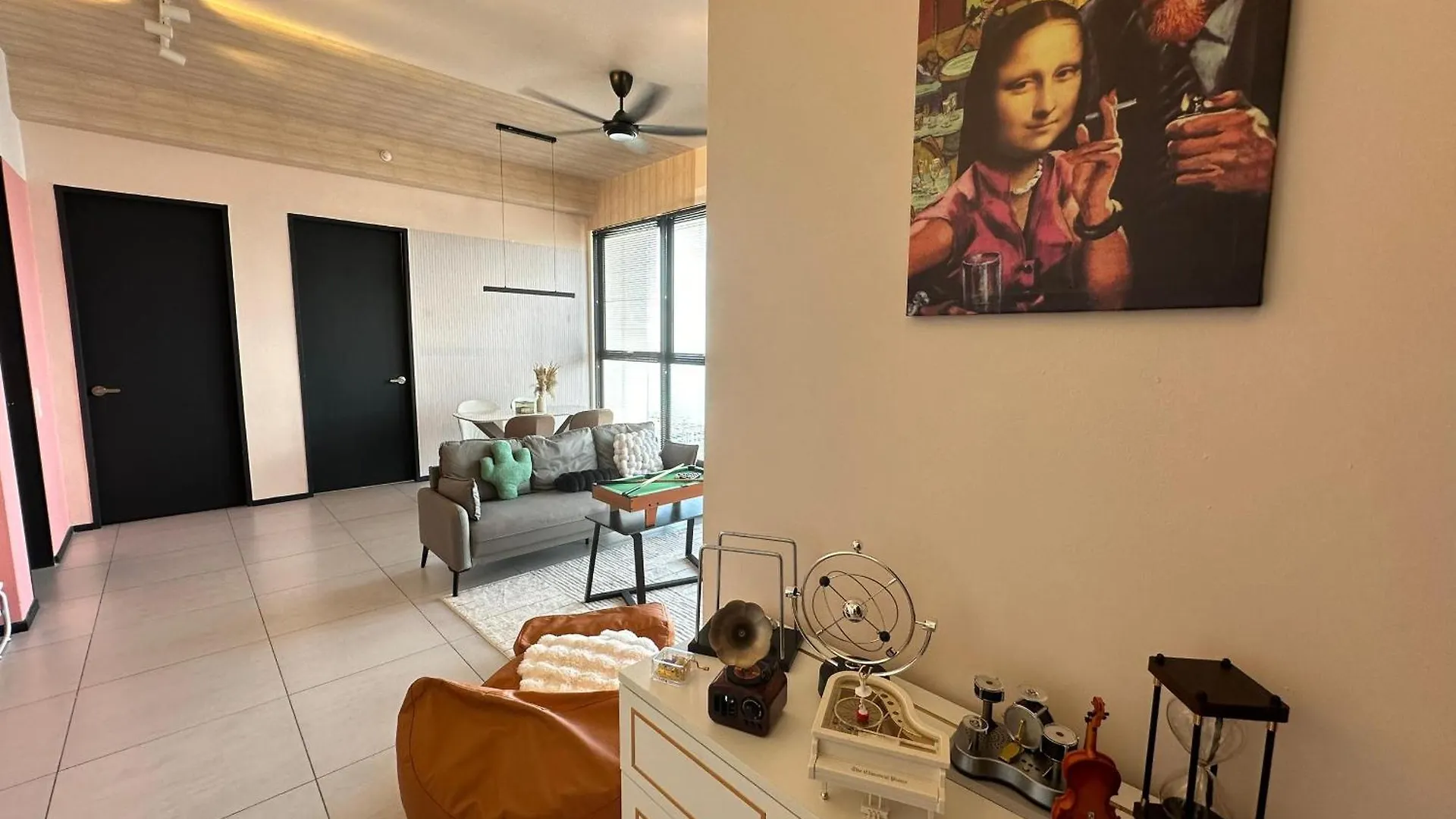 Perfect Ktv Set & Netflix 3 Queen Bed Seaview Jelutong Apartment